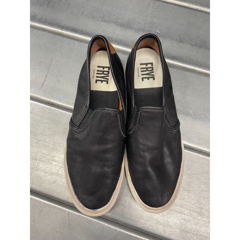 Frye Slip On‎ Sneakers Womens Size 9M Black Leather